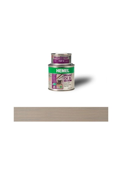 Hemel 15748 Wood Oil 2C Ahşap İçin Doğal Yağ 300ml Light Grey