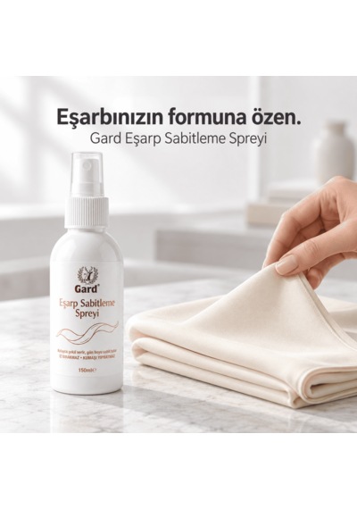 Gard Eşarp Sabitleme Spreyi 150 Ml - Şal Ve Başörtüsü İçin Kalıcı Şekil Veren Sprey