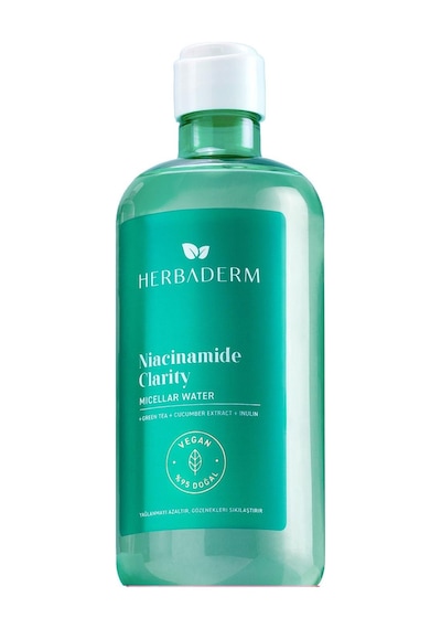 Herbaderm Niacinamide Clarity Sivilce Karşıtı Ve Yağlanmayı Dengeleyici Micellar Makyaj Temizleme Suyu 500 ML