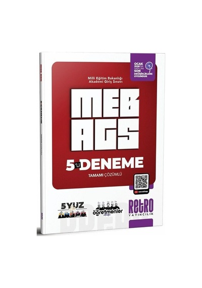 Yeni Ags - Retro 2026 Meb-ags Tüm Dersler 5yüz Öğretmenler Ekibi 5 Deneme Çözümlü - Fatih Genç Retro Yayıncılık
