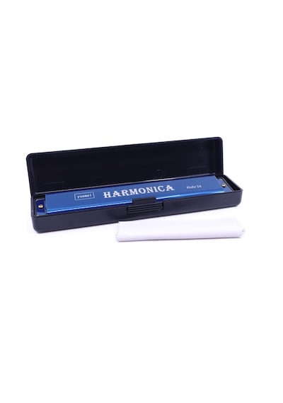 Harmonica Büyük Boy Mızıka Mavi
