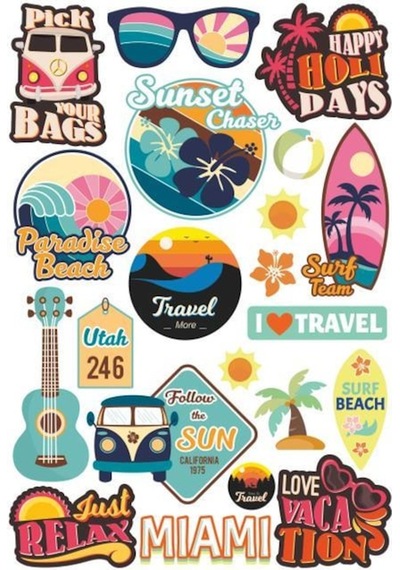 Seyehat Sticker Seti A