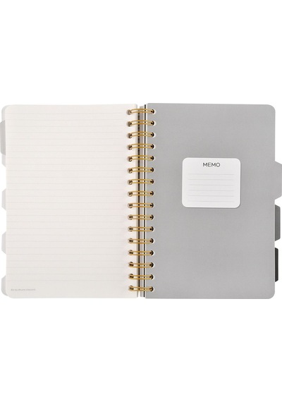 Spiralli Defter A5 4 Ayraçlı, 30 Yap. Çizgili, 30 Yap. Çizgili, 30 Yap. Noktalı, 30 Yap. Düz Desen2