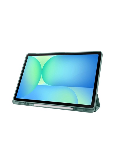 Samsung Galaxy Tab S10 Fe Plus 13.1" Uyumlu Kalem Bölmeli Standlı Tri-folding Tablet Kılıfı Klasik