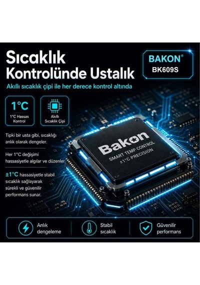 Bakon Bk609s 90w Ayarlı Analog Kalem Havya
