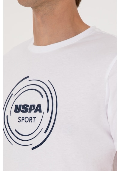 U.S. Polo Assn. Erkek Regular Fit Bisiklet Yaka Beyaz Tişört 50300261-VR013