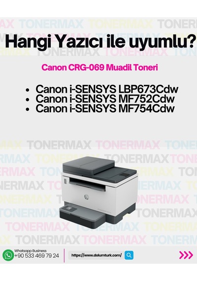 Canon İ-sensys Lbp673cdw Uyumlu Toneri Takım - Çipli / Crg-069
