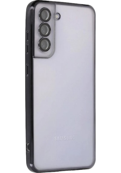 Ilkeshop Newface Samsung Galaxy Uyumlu S21 Fe Kılıf Razer Lensli Silikon - Siyah Sıyah