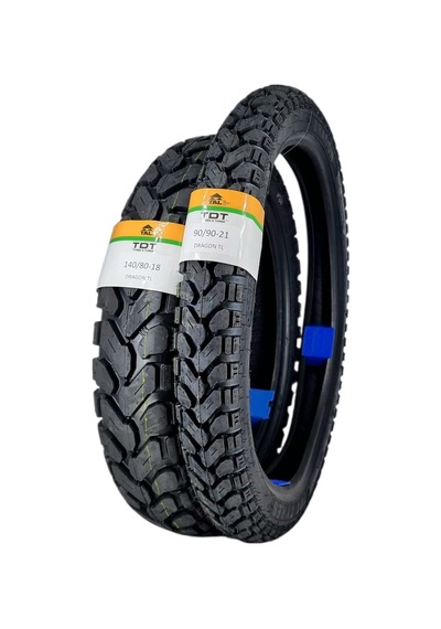140/80-18 Ve 90/90-21 Tl Tubeless - Dubleks Dragon Lastik Takımı
