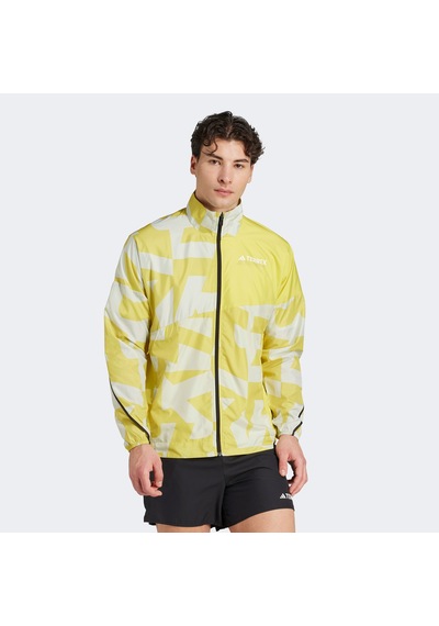 Adidas Terrex Multi Printed Wind Erkek Ceket Jd8431 Sarı