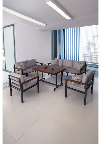 Neokas Bahce Mobilyası, Modern Balkon Mobilyası, Kafe Oturma Takımı, Teras Koltugu, 1+1+2+3+m Antrasit Neokas Bahce Mobilyası, Modern Balkon Mobilyası, Kafe Oturma Takımı, Teras Koltugu, 1+1+2+3+m Antrasit