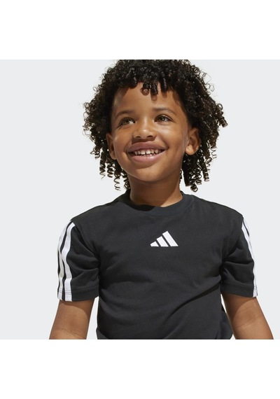 Adidas Je0317 Lk 3s Tee 160 Çocuk Tişört Siyah