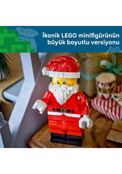 LEGO® Büyük Boyutlu Noel Baba Minifigürü 40820 – 10+ Yaş için Parçalarla İnşa Edilen Yılbaşı Temalı Oyuncak Yapım Seti (761P)