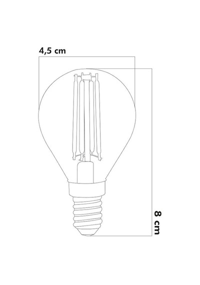 Heka Led Ampul 6w E14 3000kgün Işığı Erd-44