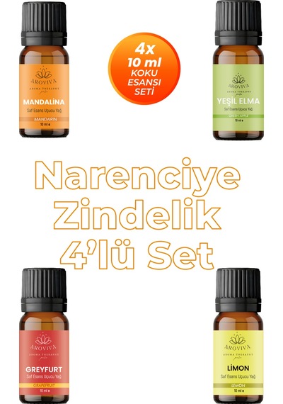 Narenciye Zindelik 4'lü Set Oda Kokusu Esansı - Enerji Verici 4x10ml Karışık