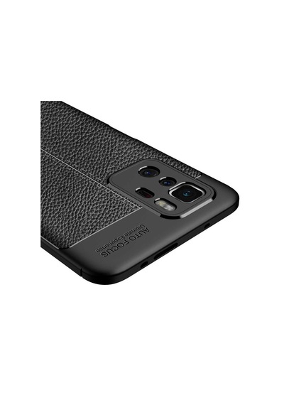 Xiaomi Poco X3 Gt Kılıf Deri Görünümlü Silikon Kamera Korumalı Üstün Koruma Pazarplus Siyah