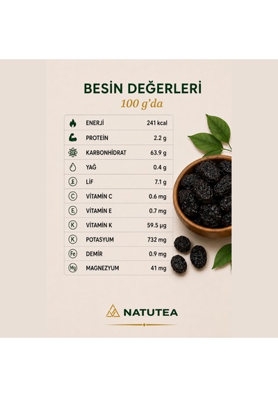 Natutea Kuru Erik 100 G Kuru Meyve