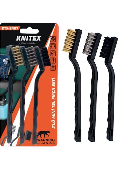 Knıtex Ktx-2487 3 Lü Mini Tel Fırça