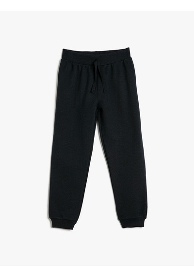 Koton Jogger Eşofman Altı Basic Beli Bağlamalı Lacivert 4wkg40039ak Lacivert