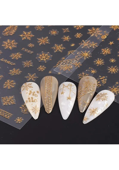 Nail Art Fantezi Slider Stiker Gökkuşağı Ve Pastel F-1001 Beyaz