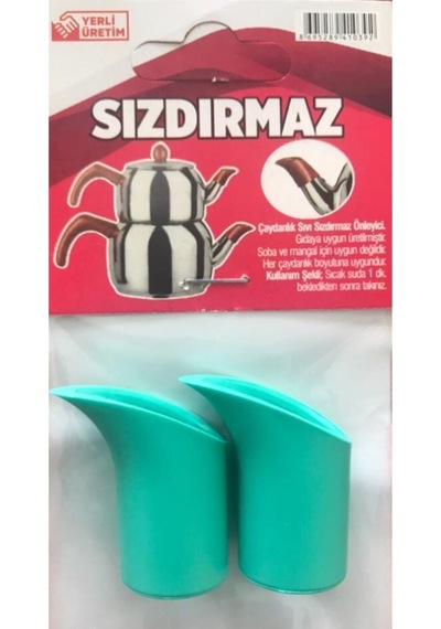 Çaydanlık Sızdırmasını Önleyici Aparat Mavi Sızdırmatik 2 Paket Plastik Çok Renkli Diğer