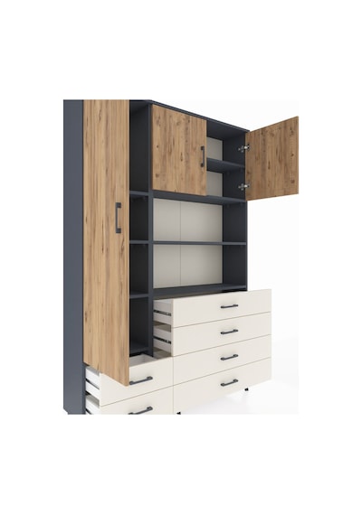 Arges Dolap 8 Raflı 6 Çekmeceli 3 Kapaklı 132x30x195 Antrasit... Antrasit Arges Dolap 8 Raflı 6 Çekmeceli 3 Kapaklı 132x30x195 Antrasit... Antrasit