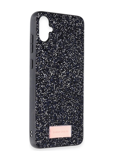 Onegif Samsung Galaxy A05 Bright Simli Kapak - Siyah 0.2M-Çok Renkli