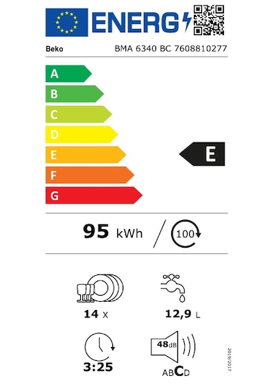 Beko BMA 6340 BC 6 Programlı 14 Kişilik Bulaşık Makinesi