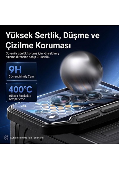 Insta360 Luna Ultra İle Uyumlu Temperli Cam Koruyucu