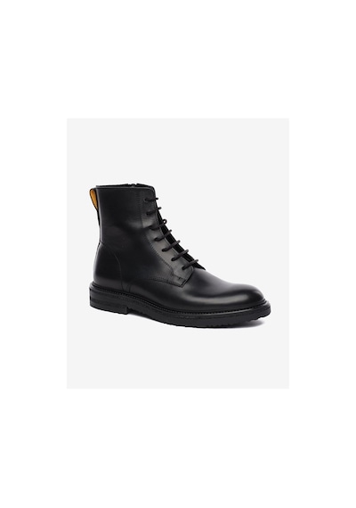 Greyder Erkek Siyah Hakiki Deri Military Bot 5k1yb18722 7961 Sıyah