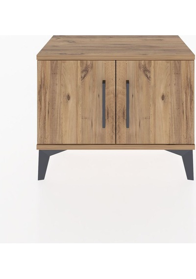 Arges Komodin Tek Raflı 2 Kapaklı 60x30x48 Çam-çam Çam