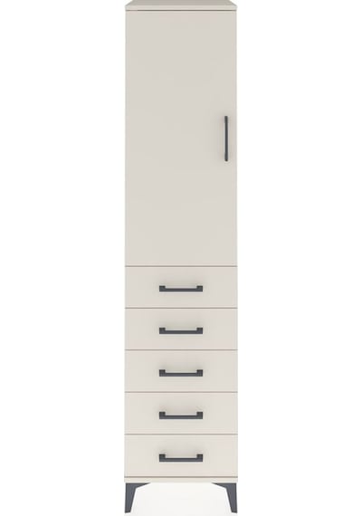Hyperion Dolap 3 Raflı 5 Çekmeceli Tek Kapaklı 44x44x195 Aytaşı-aytaşı Aytası