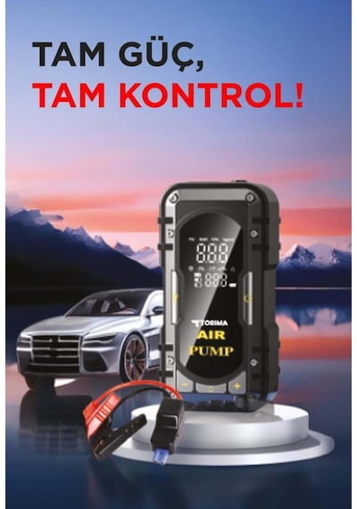 Torima Aps-02 Akü Takviye Cihazı Lastik Şişirme Özellikli Powerbank Dijital Ekranlı