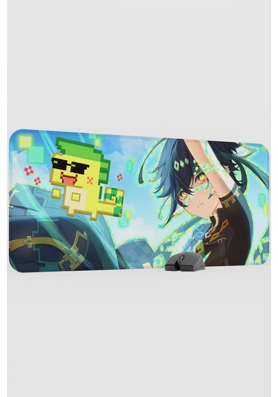Kinich Genshin Impact Anime Gacha V1 - 90x40 Xxl Gaming Mouse Pad Fare Altlığı