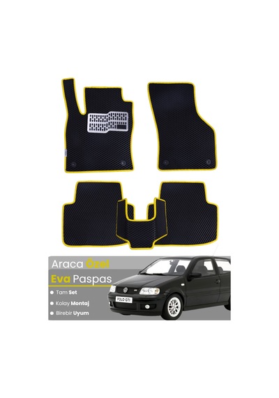 Volkswagen Polo 6n2 2000-2001 Uyumlu Eva Paspas Tam Set Oto Paspas,araca Özel,tam Koruma 125