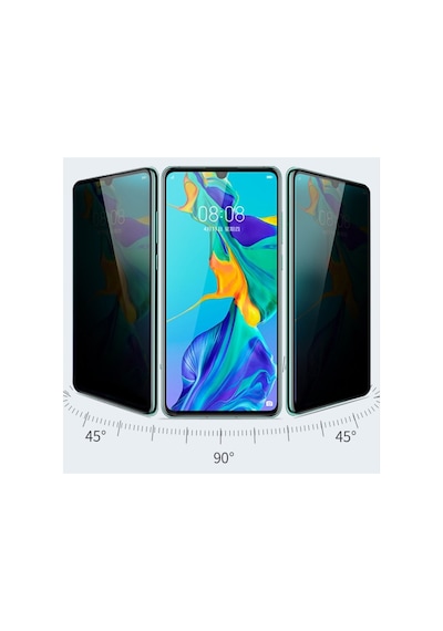 Samsung Galaxy M22 Hayalet Ekran Koruyucu 5d Privacy Kırılmaz Zırh Tam Kaplama Cam