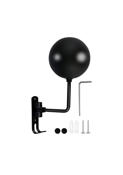 Microcase Motorcular İçin Duvara Monte Metal Elbise Ve Kask Askılığı Al5711 Siyah