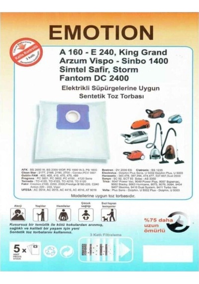 Emotion 2200 Toz Torbası 30 Adet