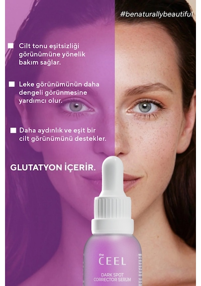 The Ceel Leke Karşıtı ve Cilt Tonu Eşitleyen Cilt Serumu | Glutatyon  Niacinamide  30 Ml