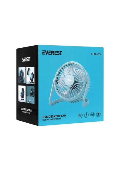 Efn-505 Masaüstü Turkuaz Usb Fan Diğer