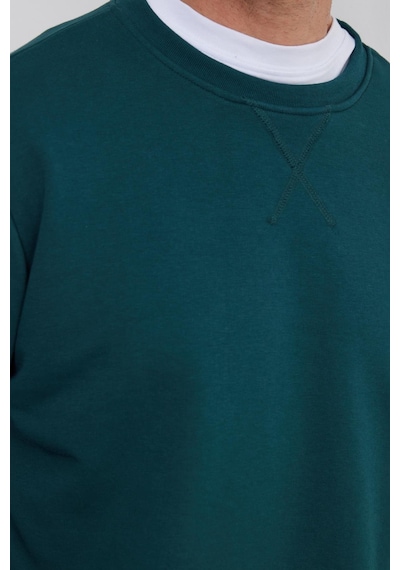 Tudors Unisex Relax Fit Rahat Kesim %100 Pamuk Basic Yeşil Bisiklet Yaka Sweatshirt-35147 Yeşil Tudors Unisex Relax Fit Rahat Kesim %100 Pamuk Basic Yeşil Bisiklet Yaka Sweatshirt-35147 Yeşil
