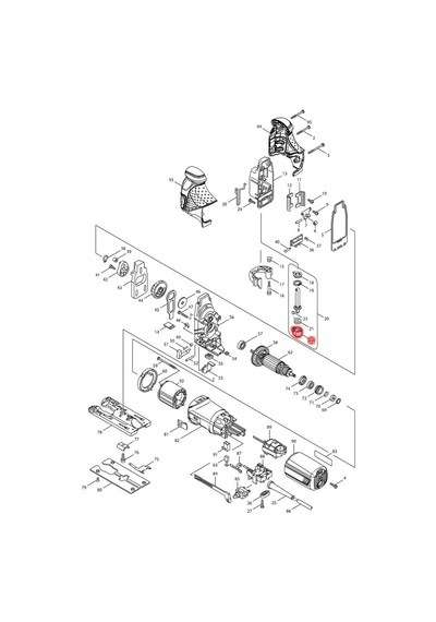 Makita 4351CT Bıçak Tutucu Ürün Kodu 310136-0