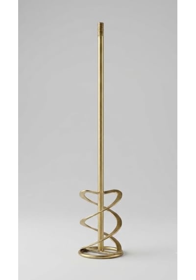 Dayanıklı Metal Harç Ve Boya Karıştırıcı Vidalı Matkap Ucu - 12cm Çapında Matkap Uyumlu Harç Boya Çimento Alçı Karıştırıcı Mikser Ucu 58x17cm