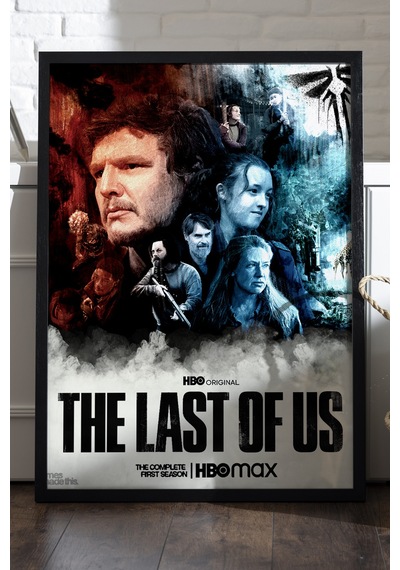 The Last Of Us Siyah Ahşap Çerçeveli Poster, Dekoratif Dizi Duvar Tablosu