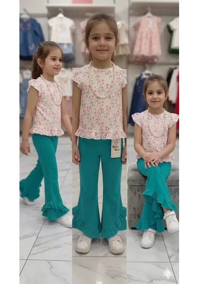 Hsc-bilisim 6-7-8 Yaş Kolyeli Full Likra Çocuk Takımı - Name1: Renk Çok Renkli