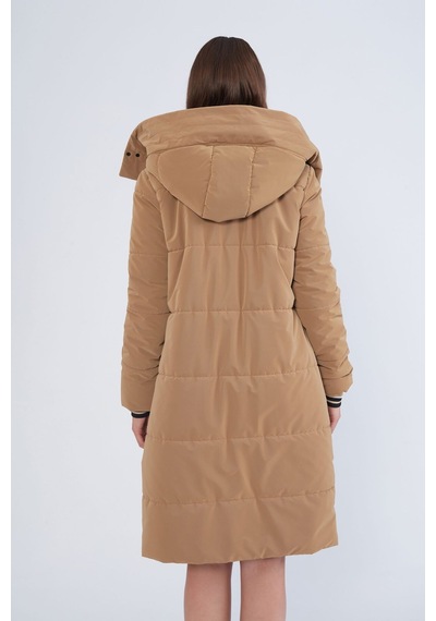 Trenç Ribanalı Kapitone Mont Camel - 827179541 Camel