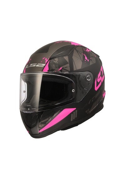 Ls2 Rapıd 2 Palımnesıs Mat Siyah-pembe Kask Siyah - Pembe