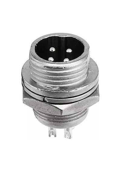 Powermaster Pm-18660 4 Pinli 12mm Erkek Mayk Fiş M12 - Gx12