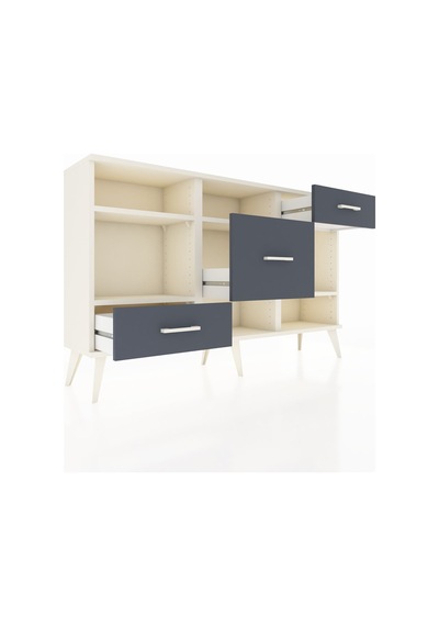 Arges Konsol 4 Raflı 3 Çekmeceli 132x30x83 Aytaşı-aytaşı/antrasit Aytaşı/antrasit Arges Konsol 4 Raflı 3 Çekmeceli 132x30x83 Aytaşı-aytaşı/antrasit Aytaşı/antrasit