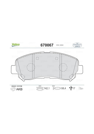 Valeo 670067-99 Ön Fren Balata Nissan Qashqai 1.5l Dci K9k Dizel 1.6l 2.0l Hr16 Hr20 J10 06-13 / X Trail 2.0l Qr20 T 31 07- 2.0l M9r T31 Dizel 07- / Koleos 2.0 Dcı 08 D1060et01a-d1060jd00a-410600023r Valeo 670067-99 Ön Fren Balata Nissan Qashqai 1.5l Dci K9k Dizel 1.6l 2.0l Hr16 Hr20 J10 06-13 / X Trail 2.0l Qr20 T 31 07- 2.0l M9r T31 Dizel 07- / Koleos 2.0 Dcı 08 D1060et01a-d1060jd00a-410600023r